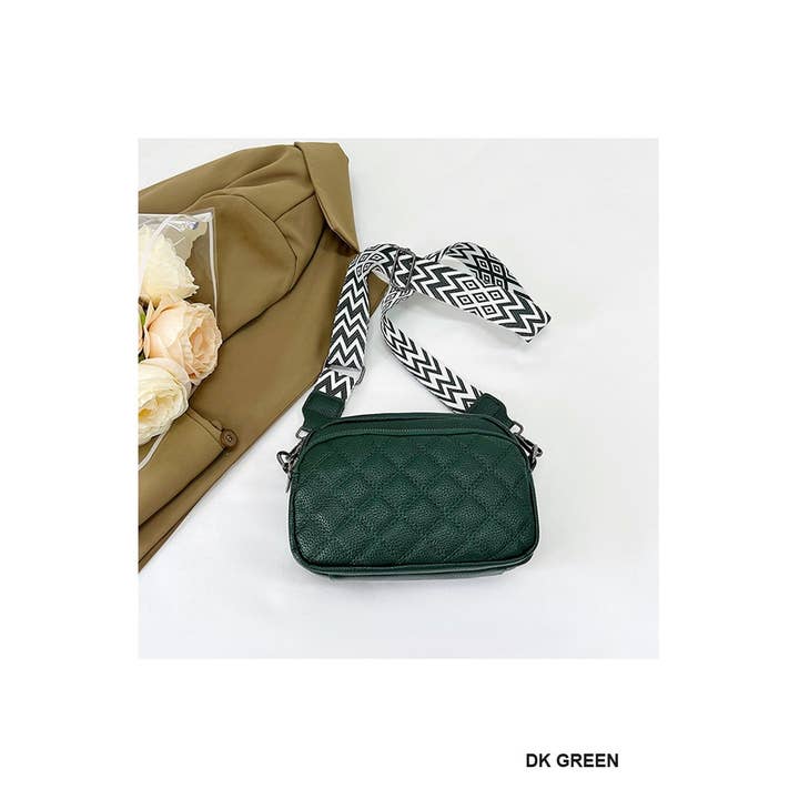 Vanilla Monkey – Engroshandel Crossbodytaske - Dame – Quiltet vegansk læder crossbody kamerataske1