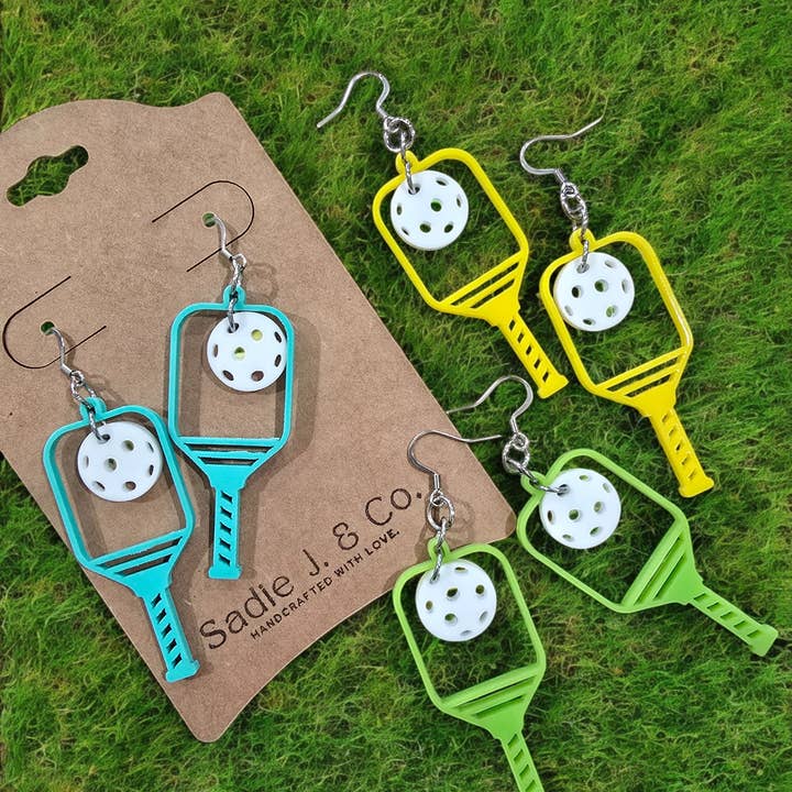 PICKLEBALL | Dangle Earrings for wholesale by Sadie J. & Co.