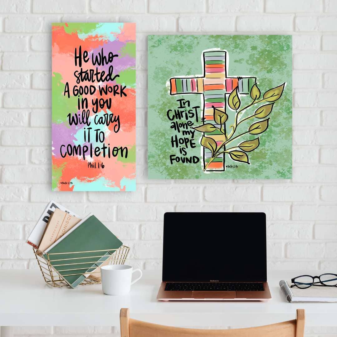 Baxter & Me - Wholesale Art Print - In Christ Alone Wrapped Canvas2