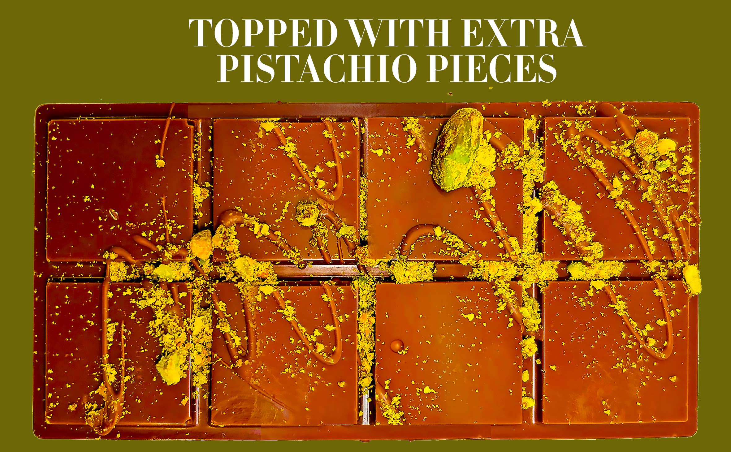 Swisense - Wholesale Chocolate Bar - Premium Dubai Pistachio Chocolate Bar 8 Oz Freshly Made12