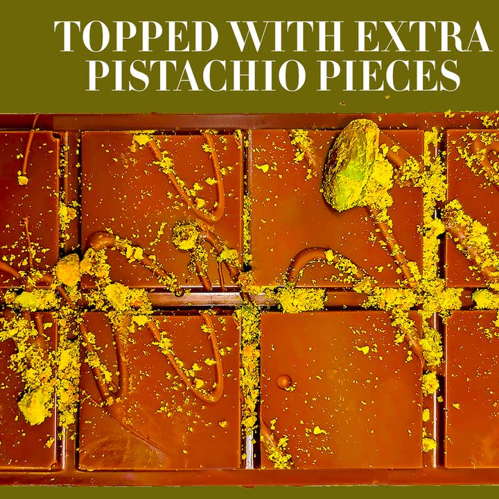 Swisense - Wholesale Chocolate Bar - Premium Dubai Pistachio Chocolate Bar 8 Oz Freshly Made12