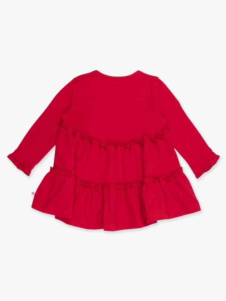 Girls Red Knit Ruffle Tiered Tunic Top
for wholesale on Faire2