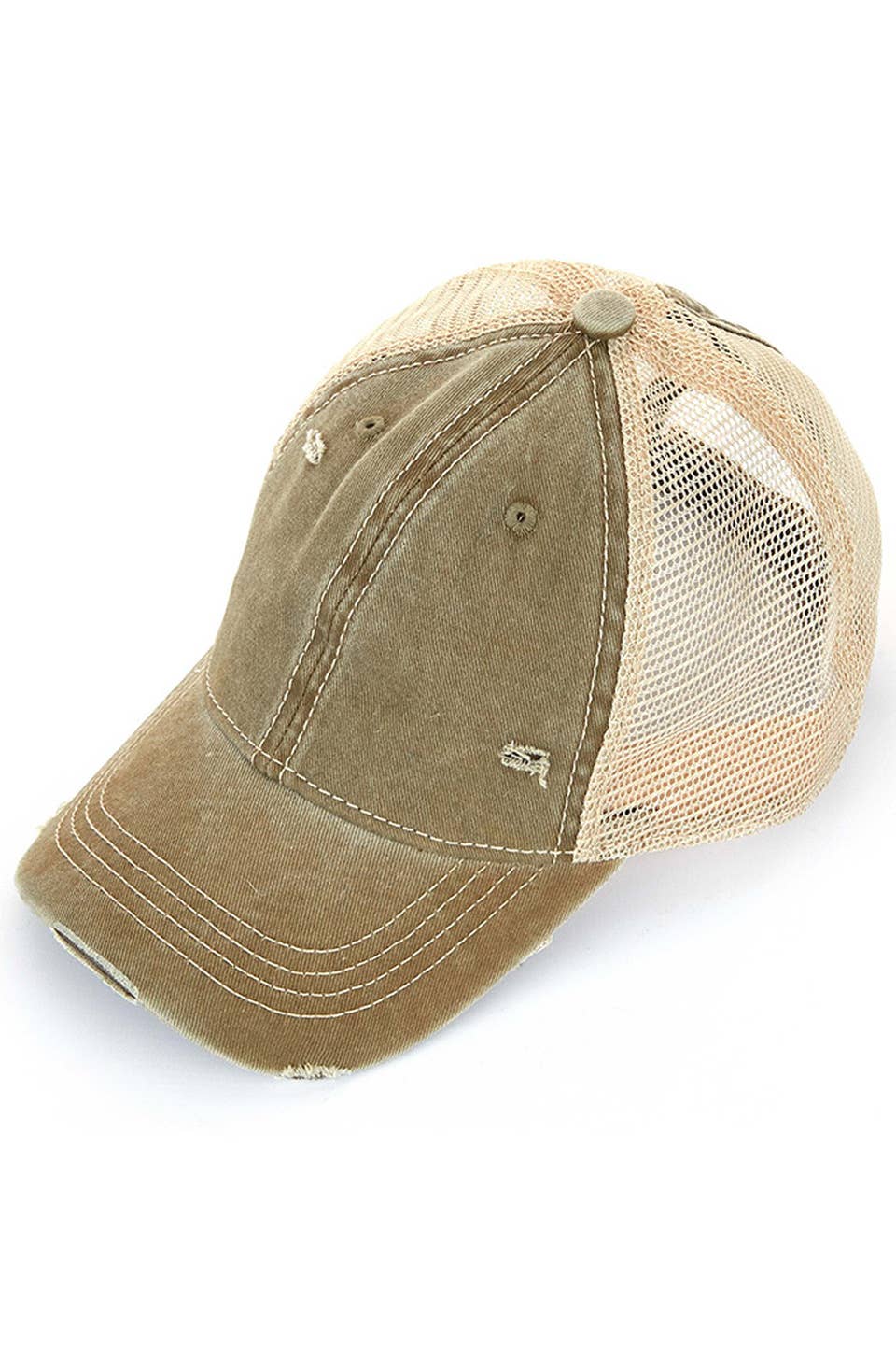 Hana - Wholesale Ponytail Cap - Women's - C.C Brand Mesh Back Ponytail Baseball Cap19