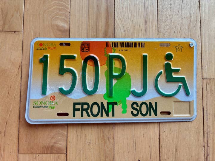 2008 Sonora México Kentekenplaat voor Gehandicapten voor wholesale door RusticPlates