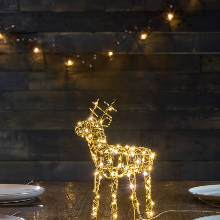 Lumina Of London AU - Wholesale Christmas decoration - Wire Reindeer - Table Light5