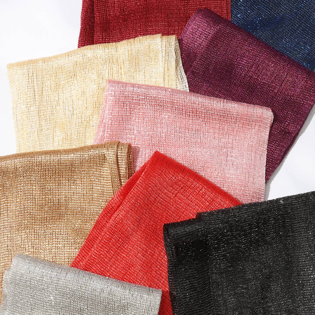 Fashion City - Vente Écharpe – femme - Écharpe de soirée légère métallisée en Lurex16