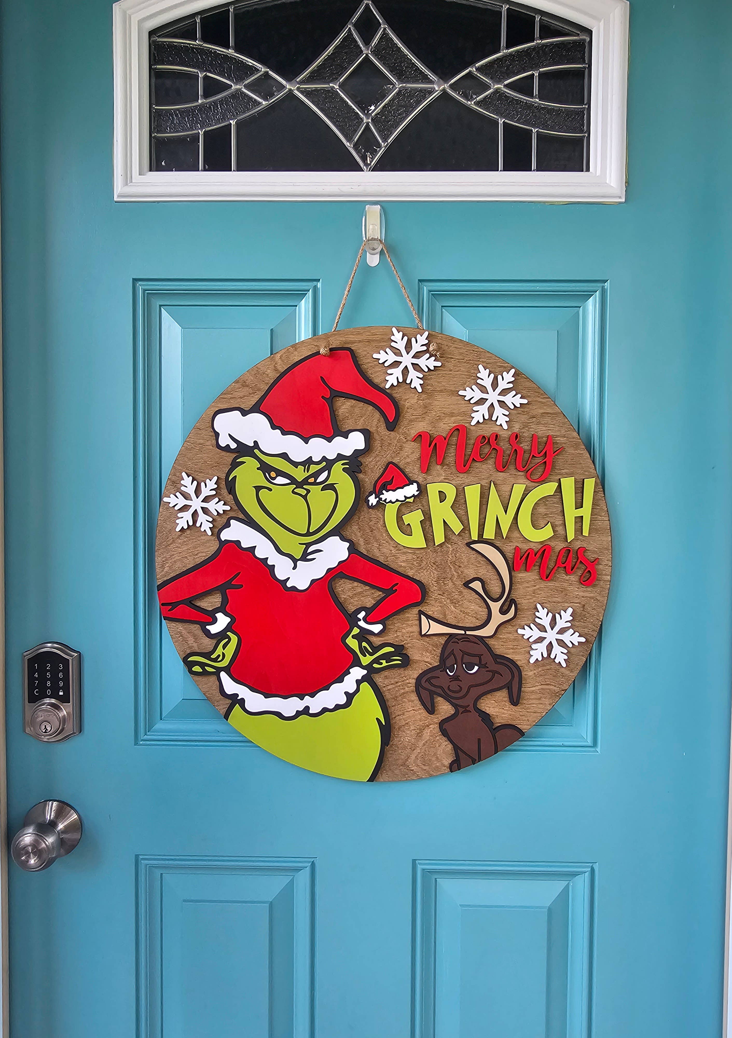 Teal Moon Creations - Wholesale DIY Craft Kit - DIY Grinch and Max Door Hanger3