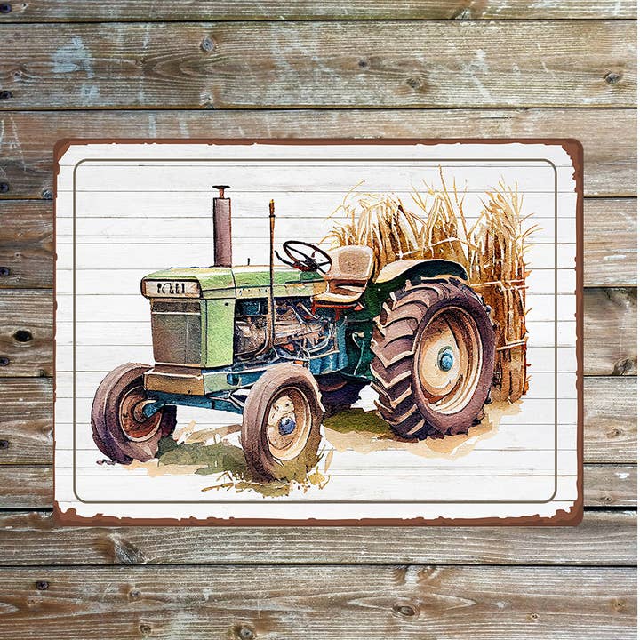 The British Metal Signs Company - Vente Pancarte - Plaque de signalisation en métal pour tracteur de ferme vintage