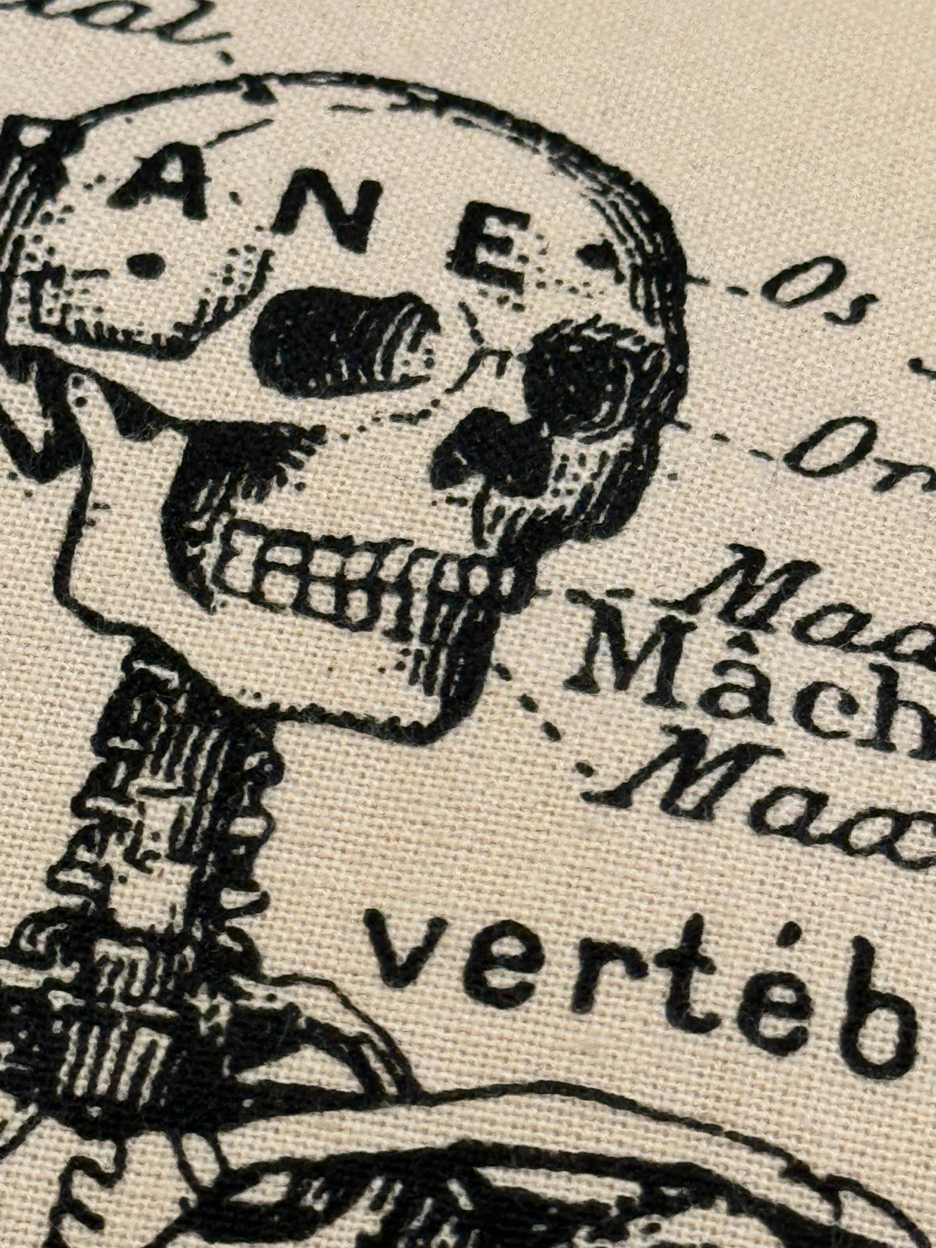 Monahan Papers - Wholesale Tea Towel - Screen Printed French Skeleton Tea Towel 2