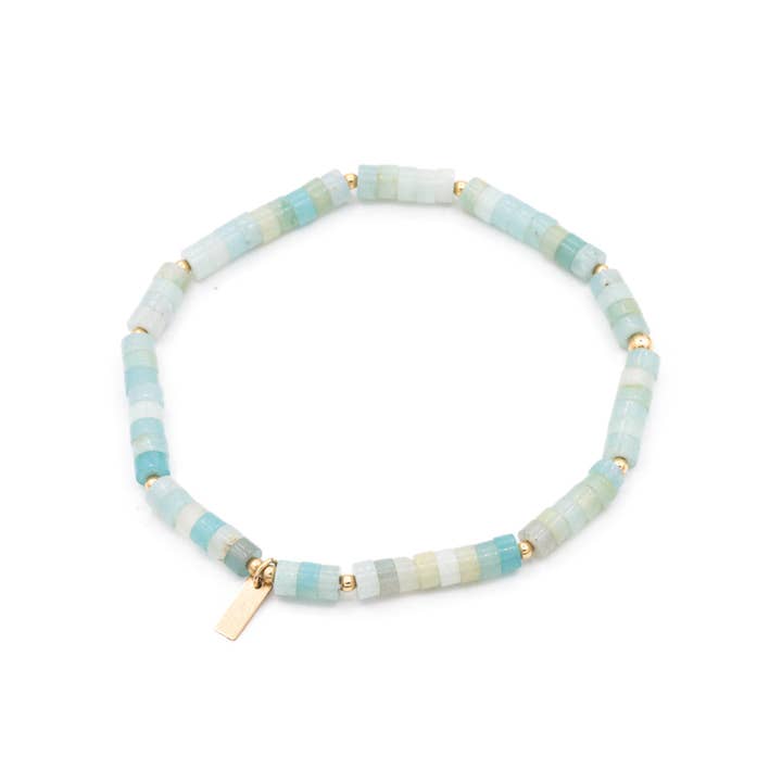 Heishi - Amazonite pour la vente par Karma Eleven