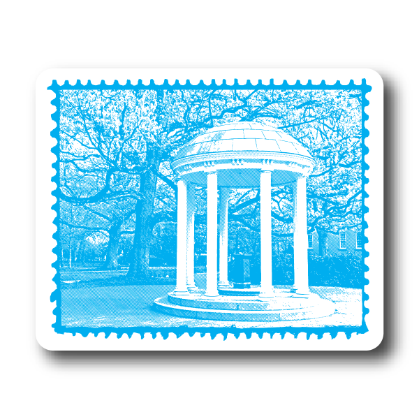 House of Swank Clothing - Wholesale Sticker - UNC Old Well Sticker0