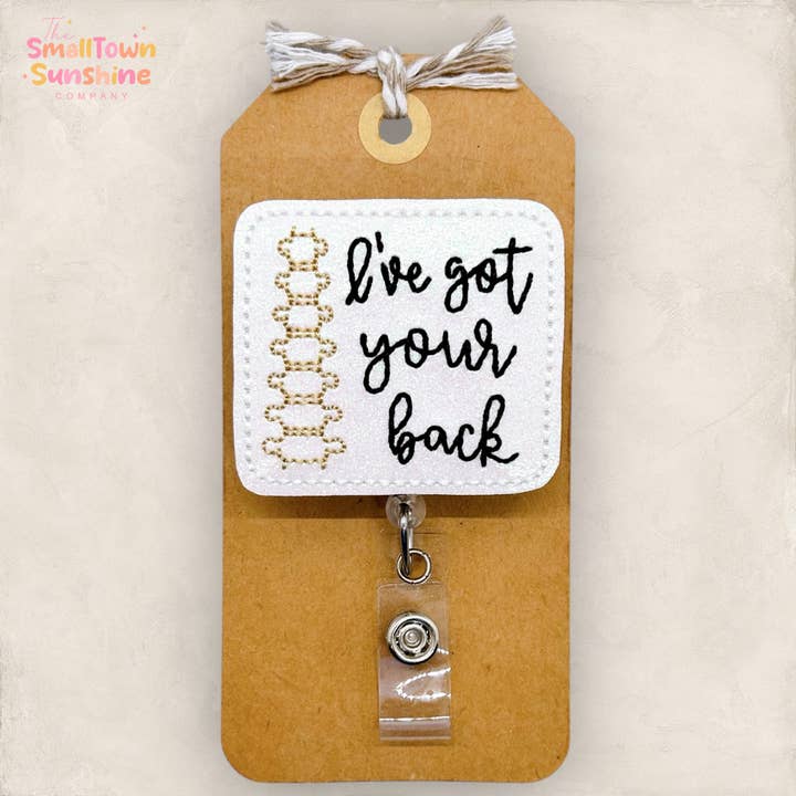 I’ve Got Your Back Badge Reel for wholesale by The SmallTownSunshine Company