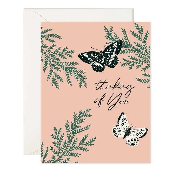 Thinking of You Butterfly Card for wholesale by Cassidy Demkov