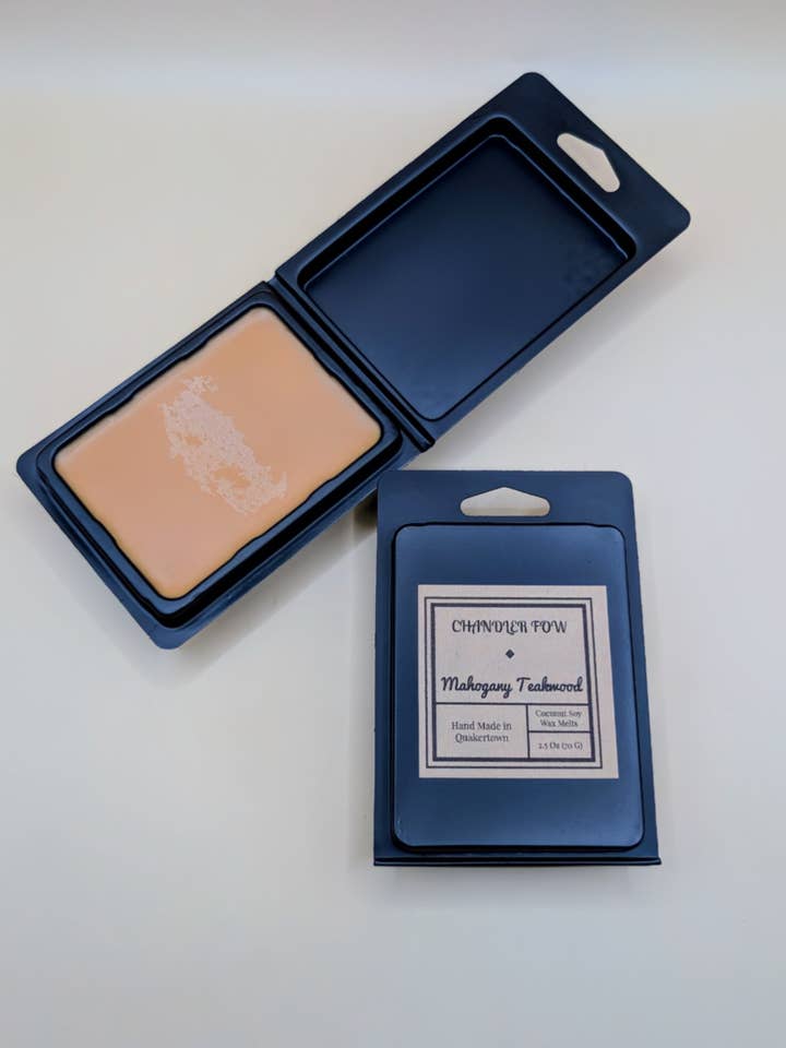 Mahogany Teakwood Wax Melts for wholesale by Chandler Fow
