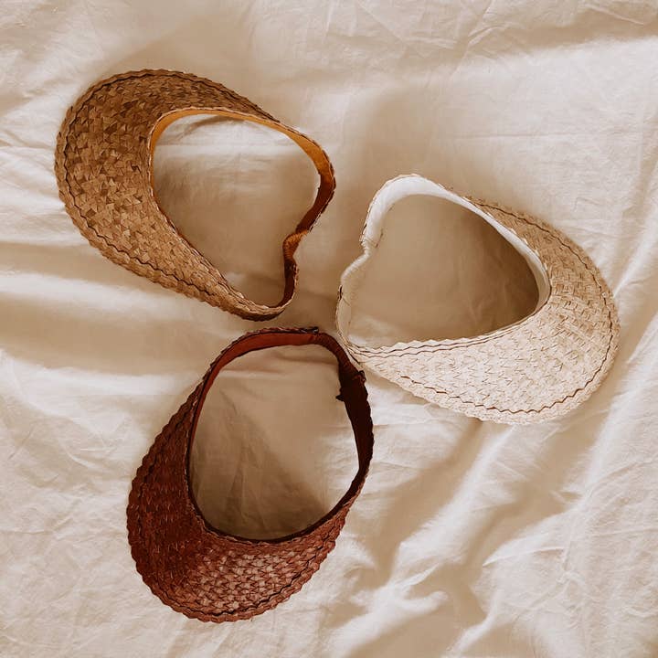 Village Thrive - Wholesale Visor - Women's - Rattan Sun Visor in Clay6
