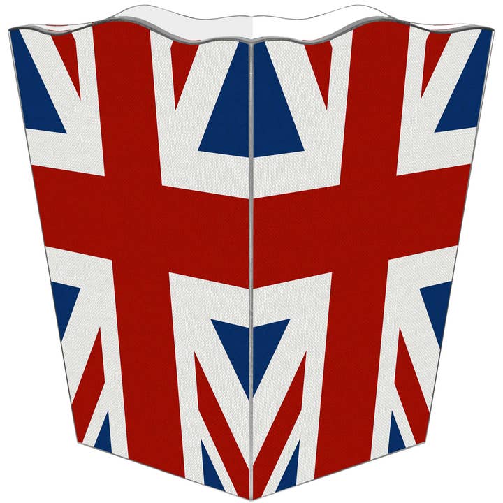 WB2608- Union Jack Wastepaper Basket for wholesale by Marye-Kelley