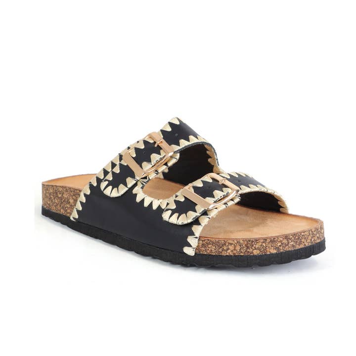 Yoki Fashion – Engroshandel sandal - Dame – YOKI GIAN-218 Afslappede fodseng med korksandaler til kvinder