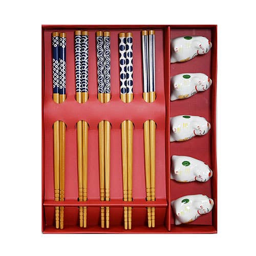CHOPSTICK REST GIFT SETS – LAZY CAT for wholesale by Fuji Merchandise Corporation
