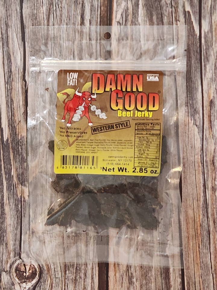 Bœuf séché à la mode occidentale 2,85 oz pour la vente par Damn Good Beef Jerky
