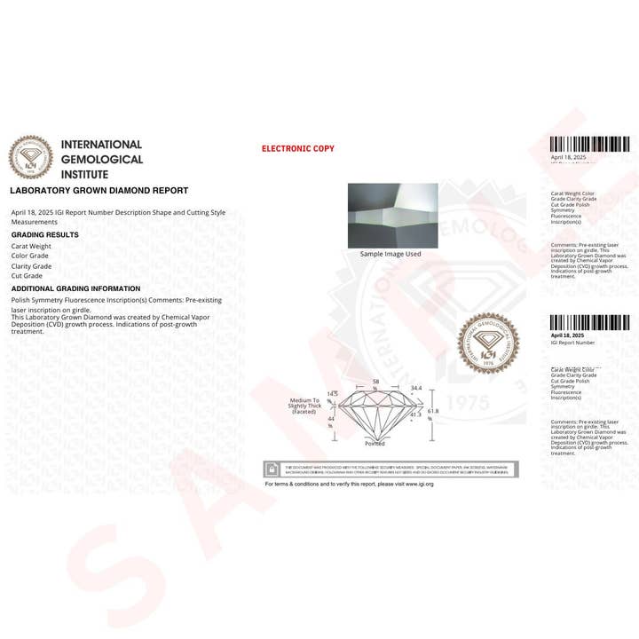 Fine Diamond - Wholesale Single Stone/Solitaire Ring - Emerald Cut Loose Lab Grown Diamond Stone VS2 IGI Certified1