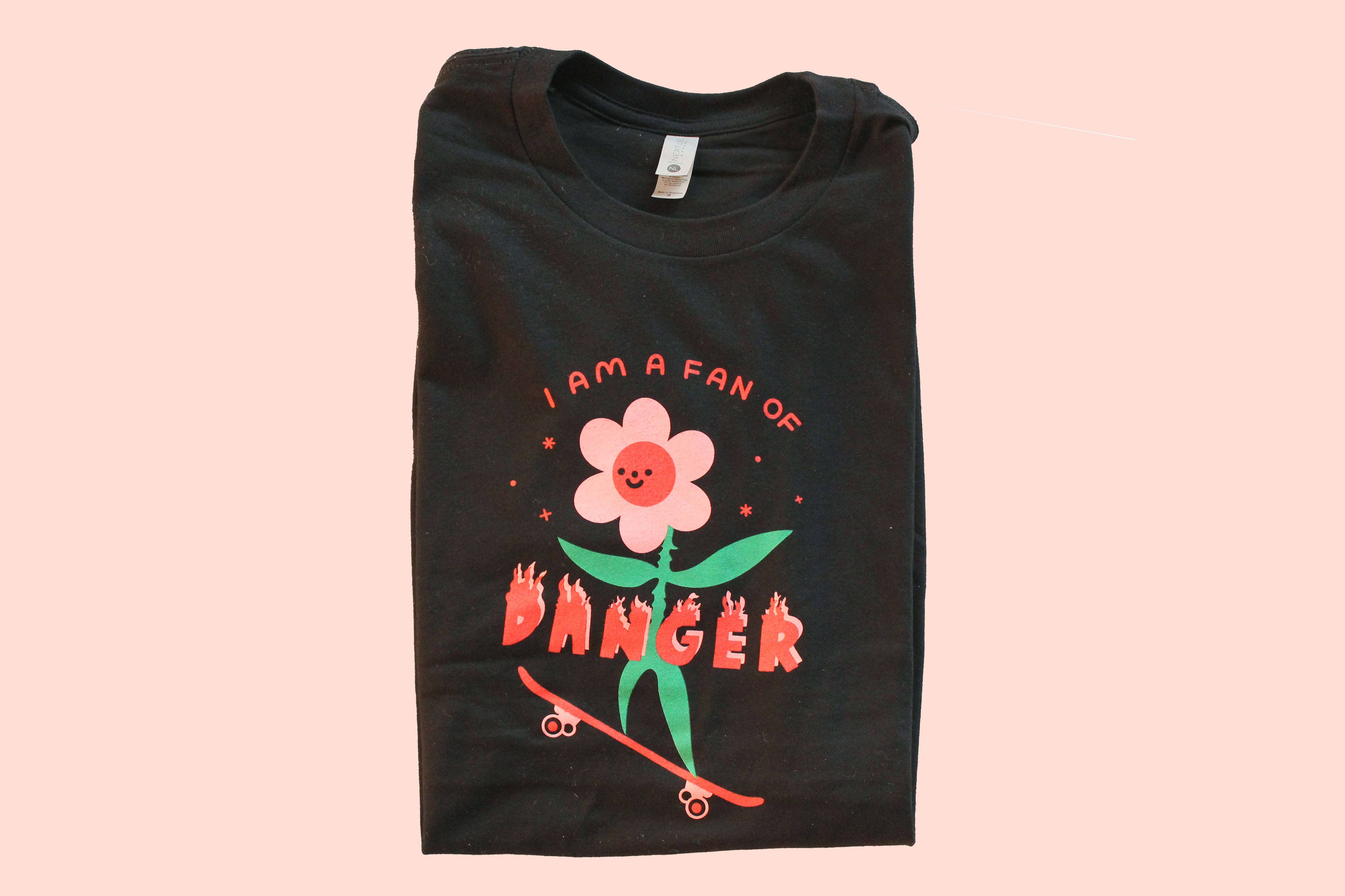 Tender Ghost - Wholesale Screen Printed T-Shirt - Unisex - Fan Of Danger Tee1