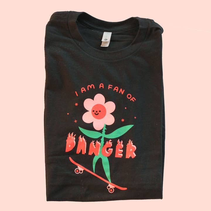 Tender Ghost - Wholesale Screen Printed T-Shirt - Unisex - Fan Of Danger Tee1