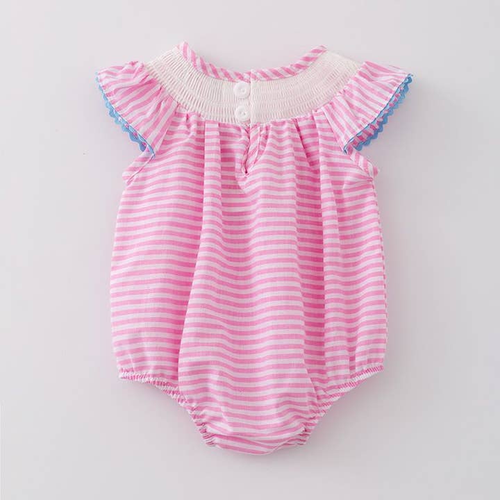 Clover Cottage - Wholesale Bodysuit (Non-Footed) - Baby - Cowgirl Smocked Baby Romper
