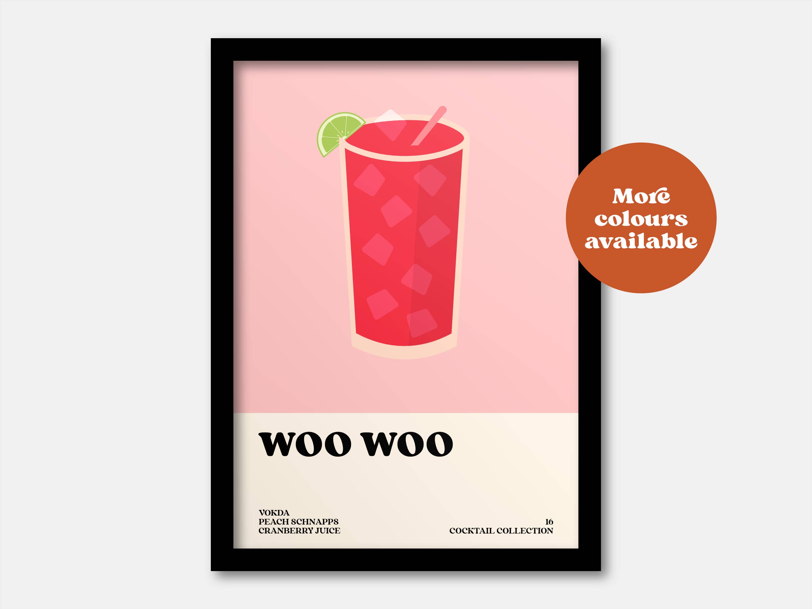 Lauren Beth Designs – wholesale Art print – Woo Woo Cocktail Print3