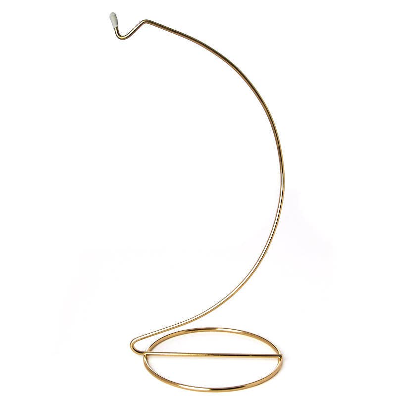 Factory Direct Craft - Wholesale Ornament - 9" Gold Metal Curved Ornament Display Stand 0