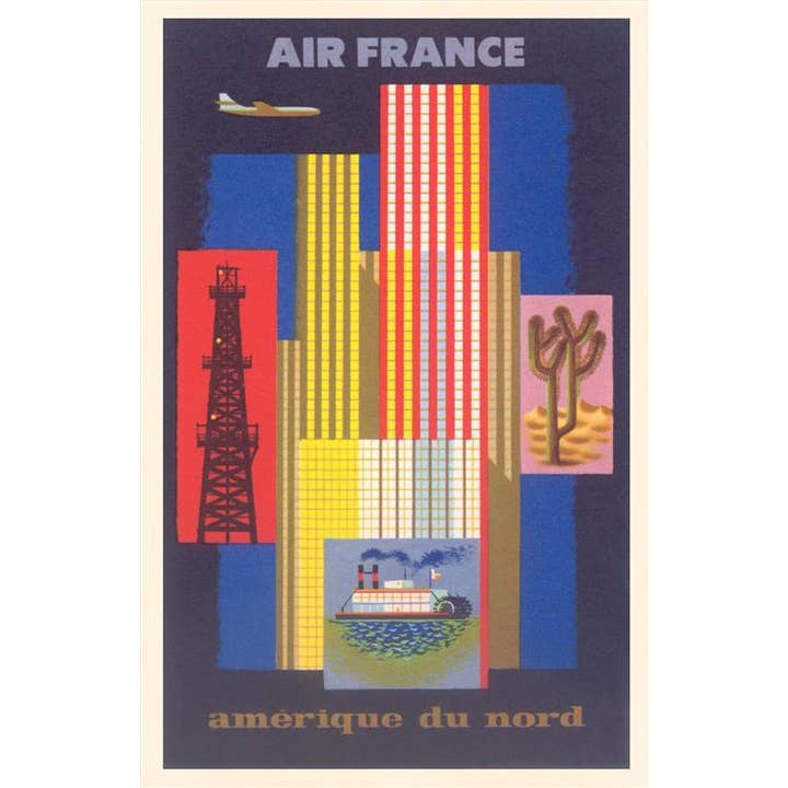 Found Image Press - Wholesale Magnet - Magnet TR-652 North America Travel Poster