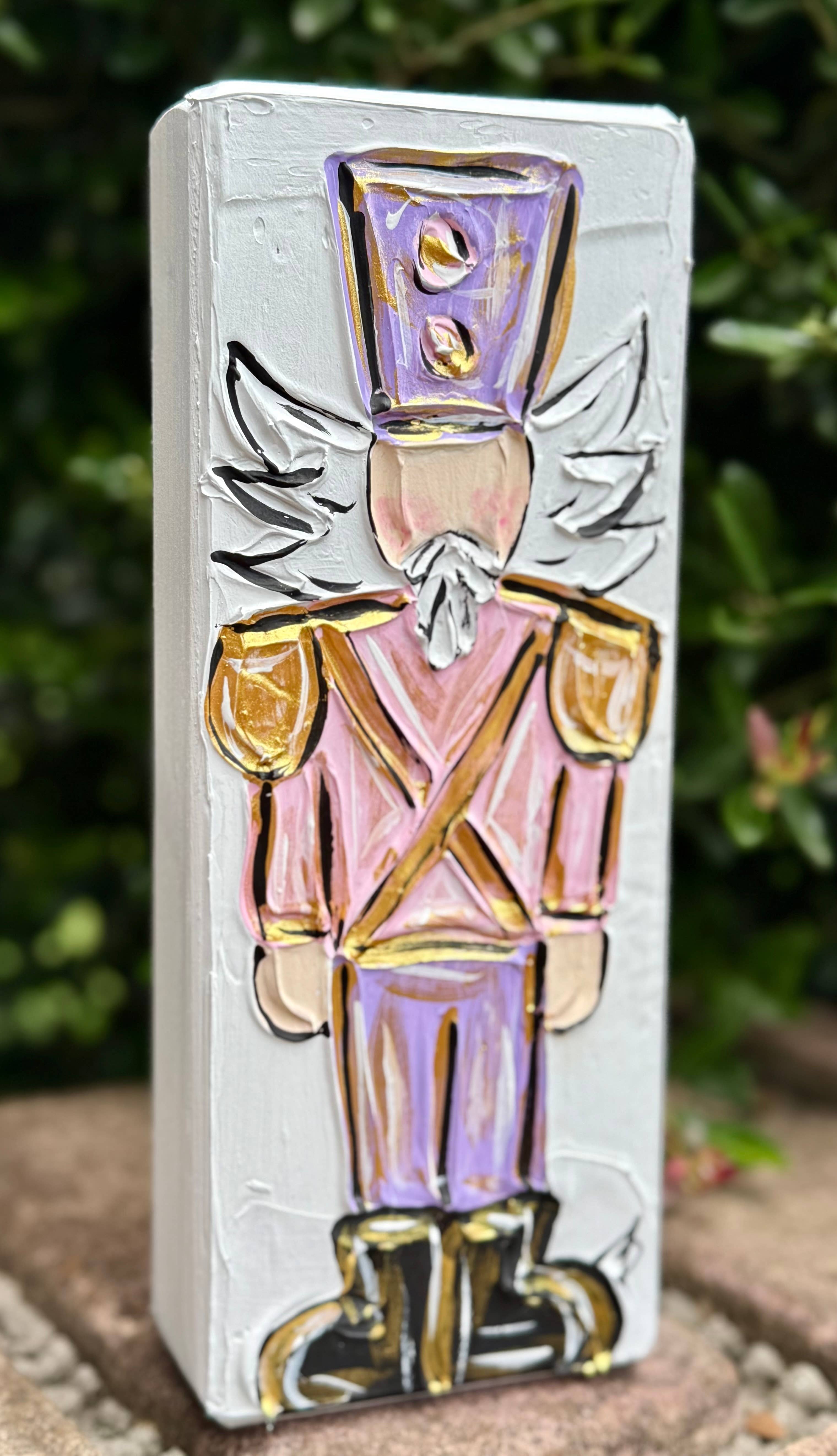 Framesaplenty - Vente Décoration de Noël - Bloc décoratif texturé Casse-Noisette1