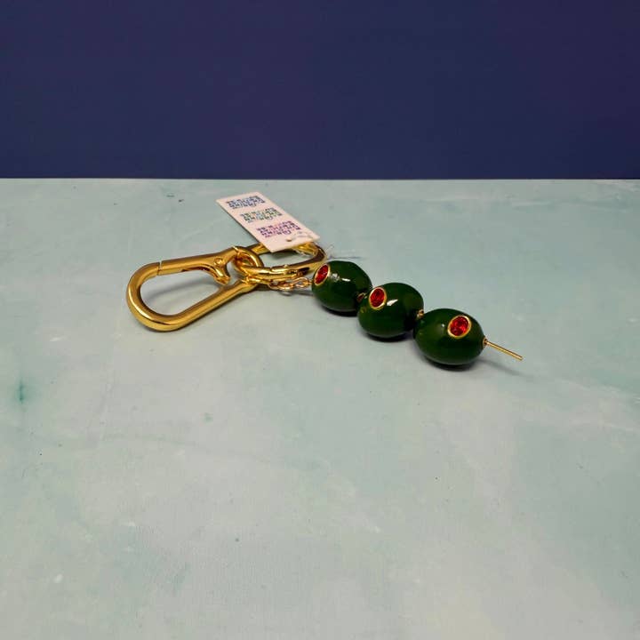 Rainbow Unicorn Birthday Surprise - Wholesale Keychain – Women's - Triple Olive Keychain – Martini Charm Key Ring