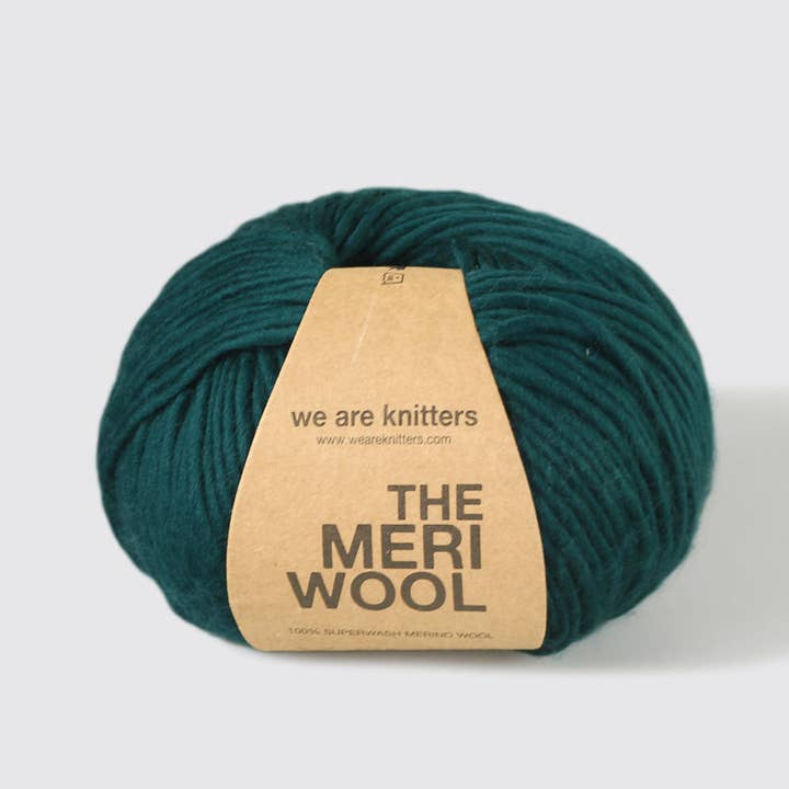 Meriwool 100% Merino Wool Superwash Forest Green for wholesale on Faire