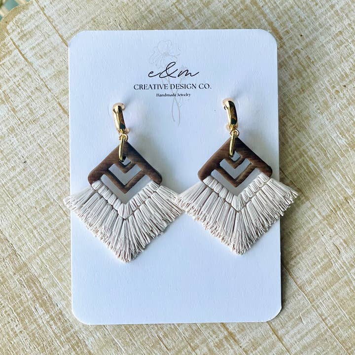 E & M Creative Design Co. - Wholesale Dangle Earrings - Frontier Fringe Earrings0
