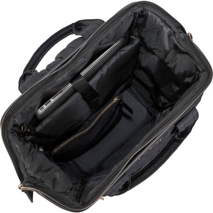 Magid – Mochila - Mulher por atacado – Mochila Quadrada de Nylon Acolchoado Joan & David Diamond de 18 Polegadas para Cadernos