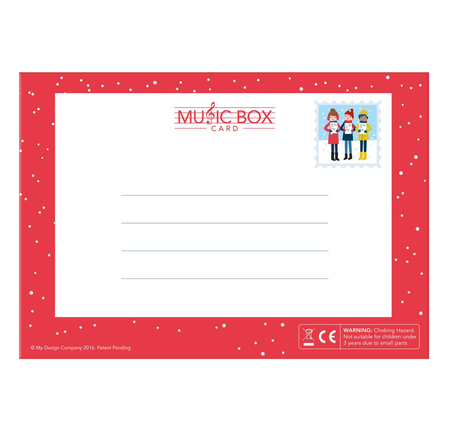 My Design Collections - Vendita all'ingrosso Biglietti di auguri di Natale - Biglietto musicale natalizio città.3