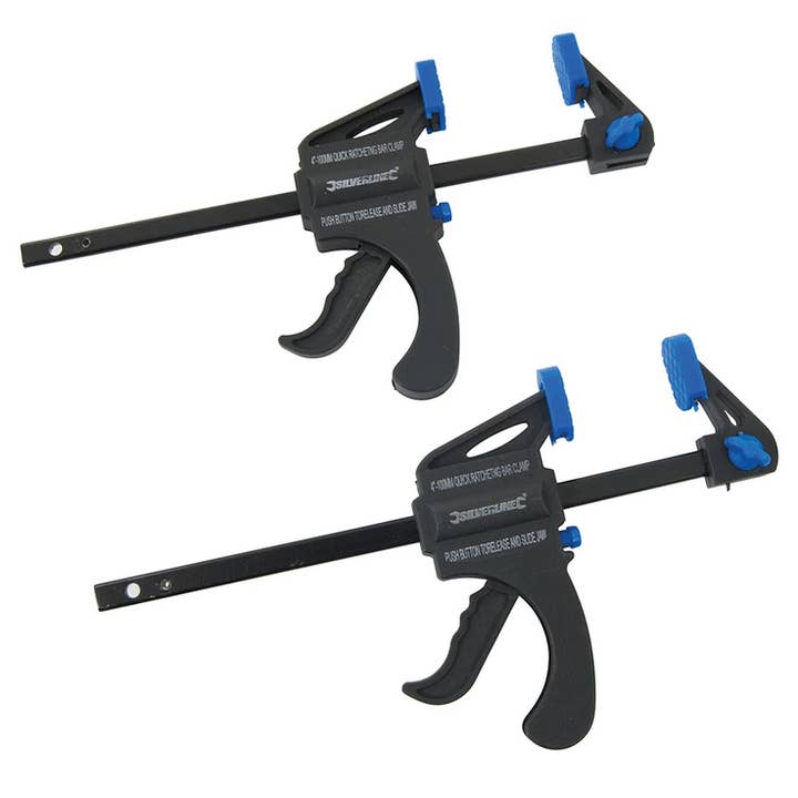 Mini one-hand clamps 150mm, double pack. for wholesale by Die Werkkiste
