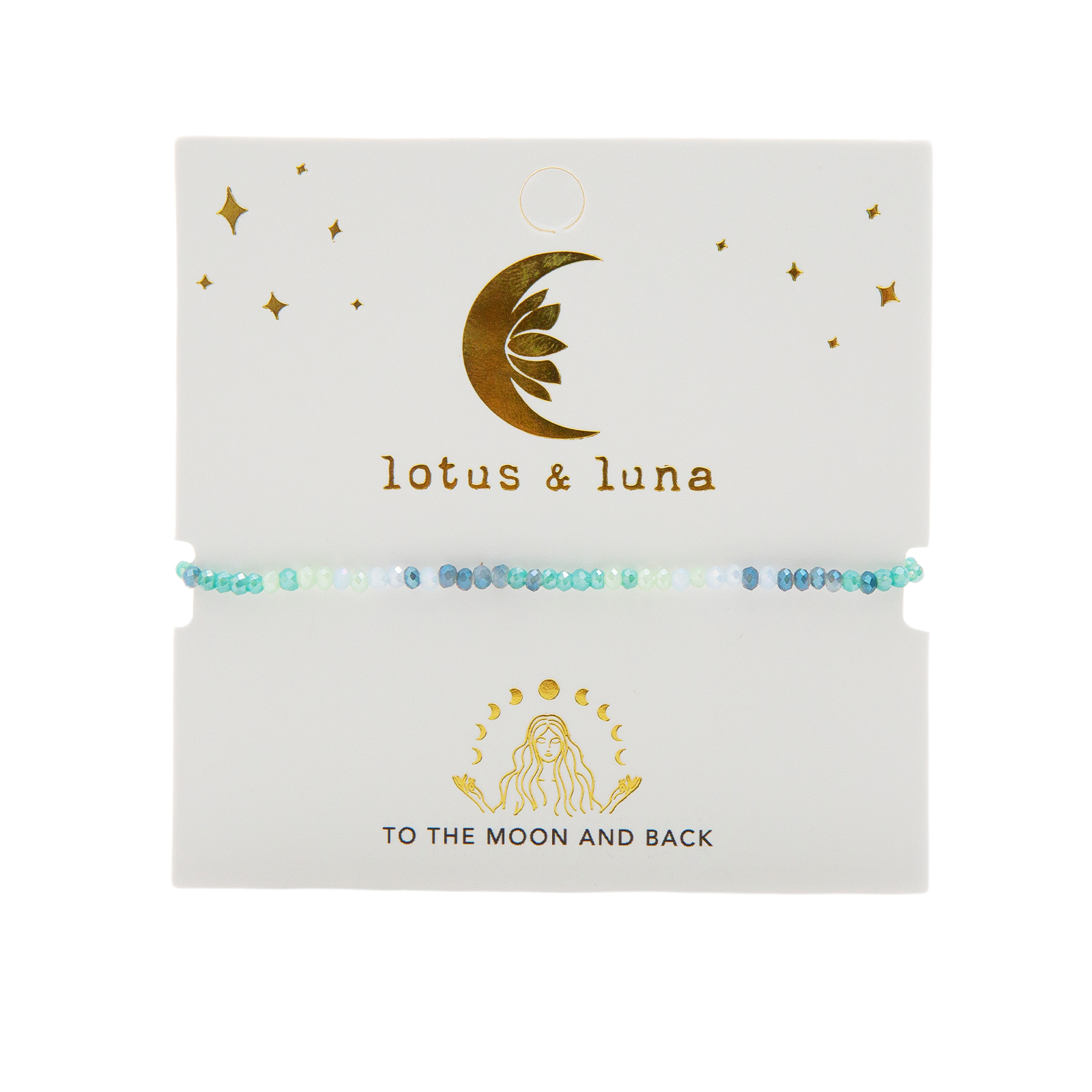 Lotus and Luna – Pulseira de missangas por atacado – Pulseira Deusa “To The Moon and Back”7