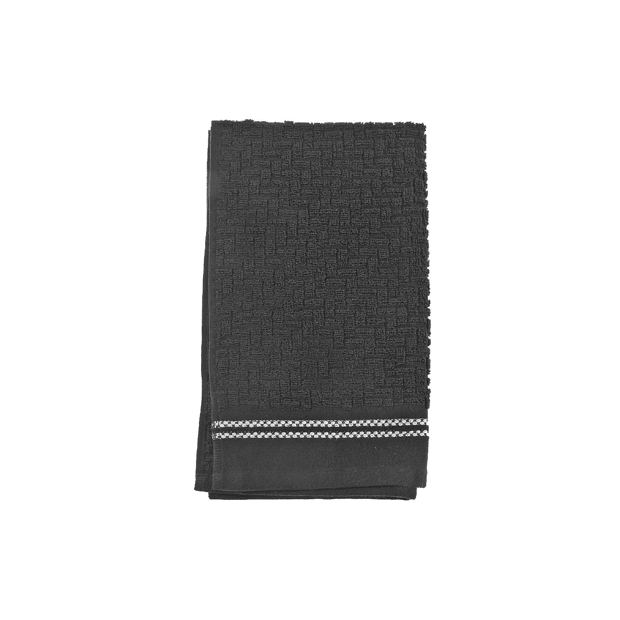 Luxury Stitch Hand Towel 16 X 27 Black for wholesale on Faire0