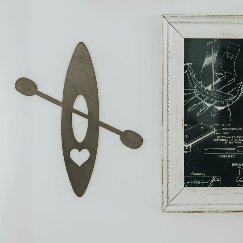 Keystone Steel Co. - Wholesale Wall Accent - Kayak Wall Decor0