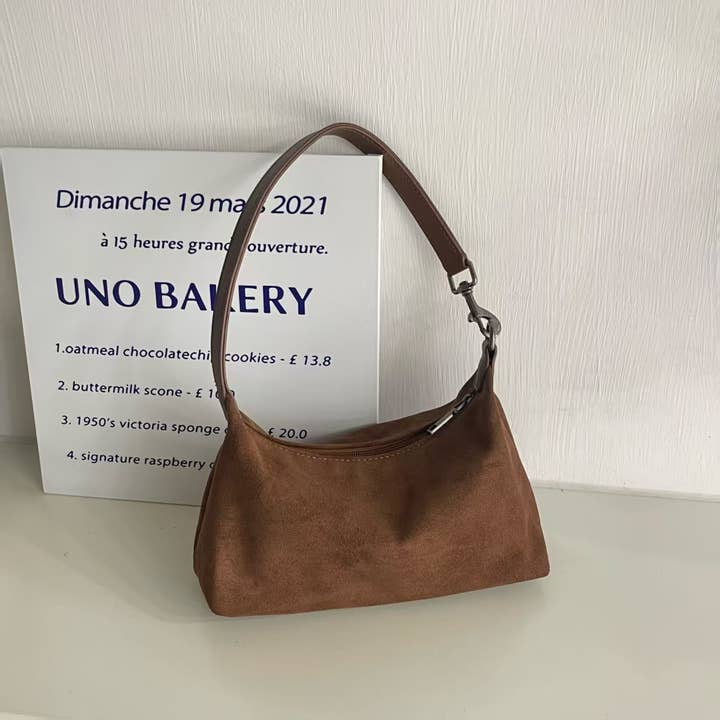 Pretty Persuasions - Wholesale Shoulder bag – women's - P25089 Suede-Like Microfiber Leather Shoulder/Crossbody Bag5