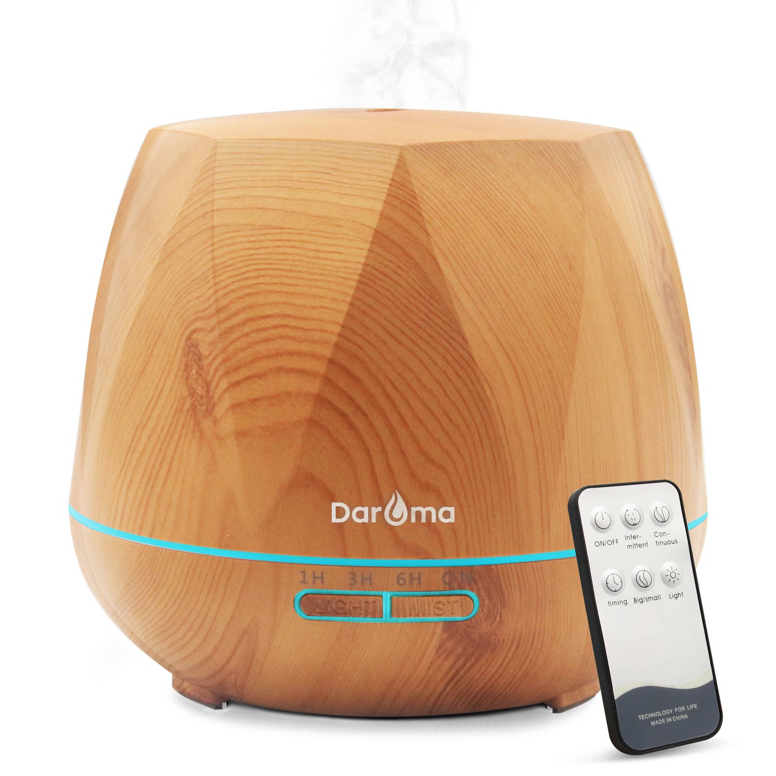 DAROMA - Vendita all'ingrosso Diffusore elettronico - Diffusore di Oli Essenziali 550ML 7 Colori LED Atmosfera con Telecomando1