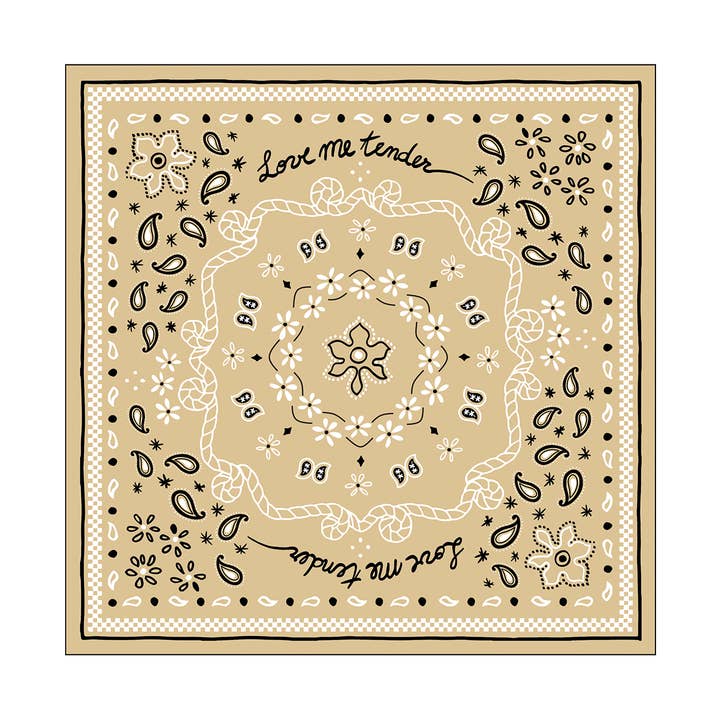 Guardanapo de papel bandana bege x20 por atacado de Opjet Paris