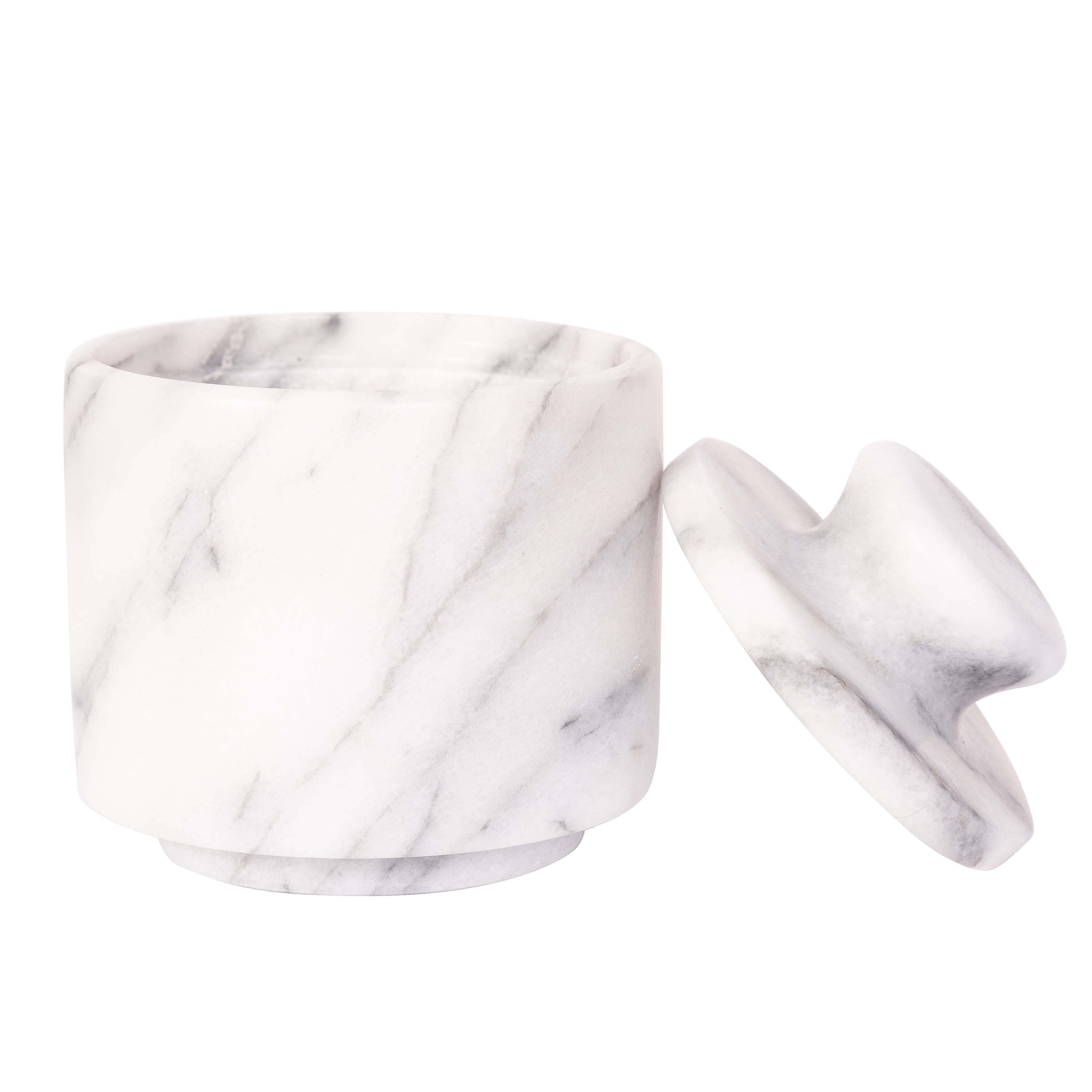 Artifacts Trading Company - Wholesale Salt Mill - Marble Salt Cellar with Lid – Kitchen Storage6
