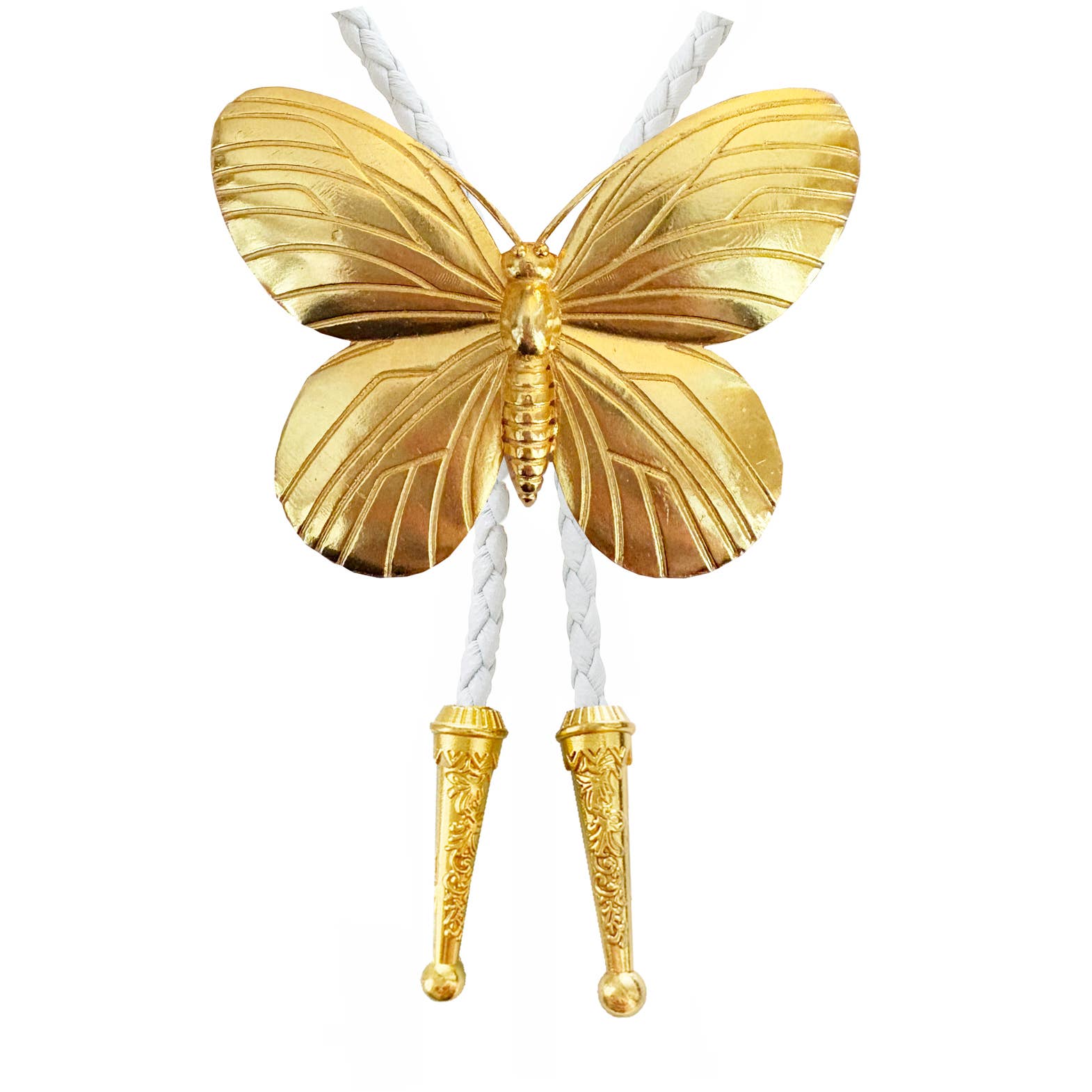Daisy Del Sol – Großhandel Y- & Lasso-Halsketten – Goldener Schmetterling-Bolo-Tie4