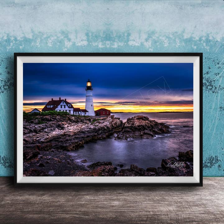 Portland Head Light | Sunrise Coastal Scene for wholesale by Clifton Haley Photography