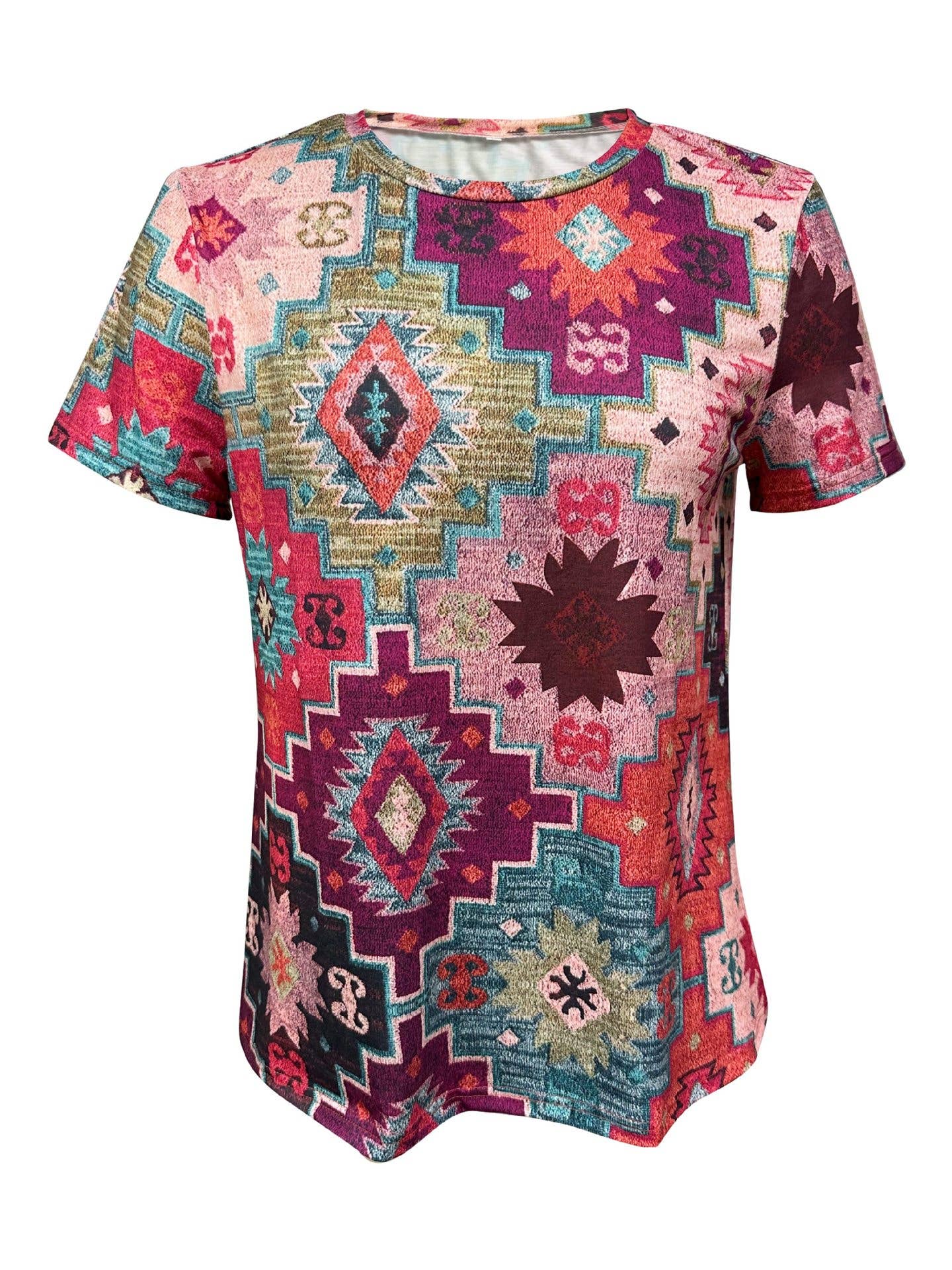 Rosa Clothing - Wholesale T-Shirt - Women's - Cowboy Rodeo Western Graphic T-Shirt5