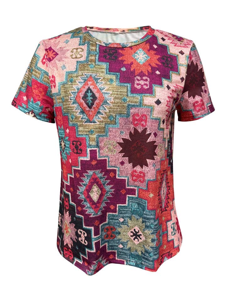 Rosa Clothing - Wholesale T-Shirt - Women's - Cowboy Rodeo Western Graphic T-Shirt5