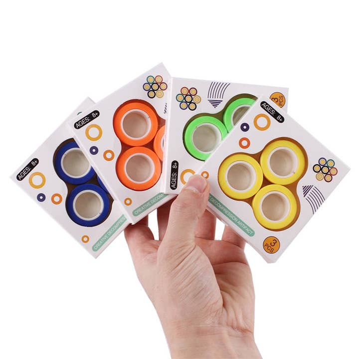 Magnetic Rolling Rings Kids Toys In Bulk for wholesale by Buddha Yoga