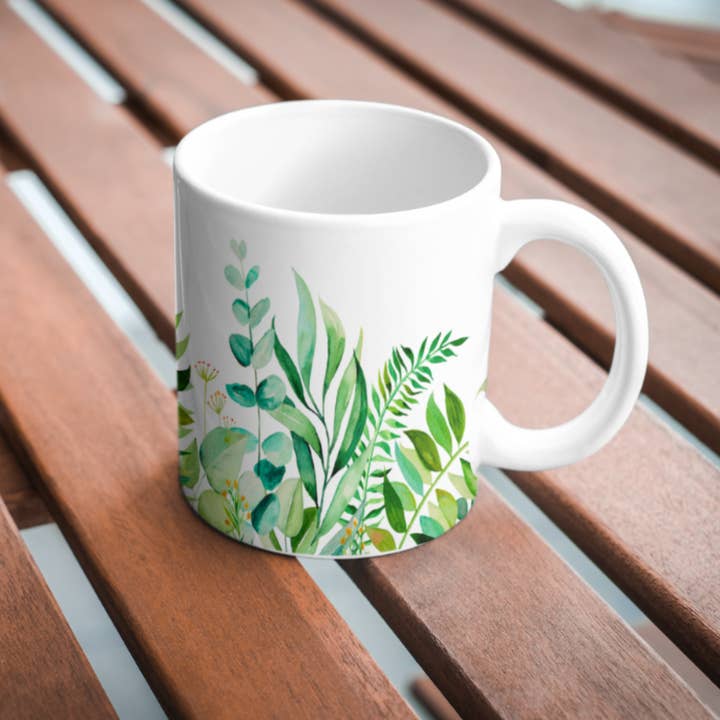 Botanical Garden Mug - 15oz for wholesale by The Sankofa Cache